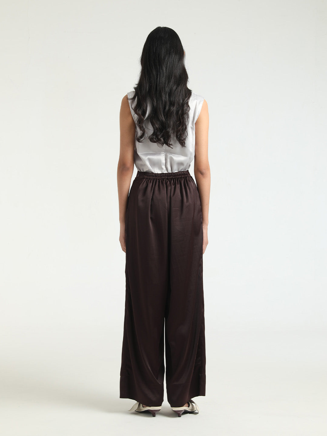 Silk Pants In Brown