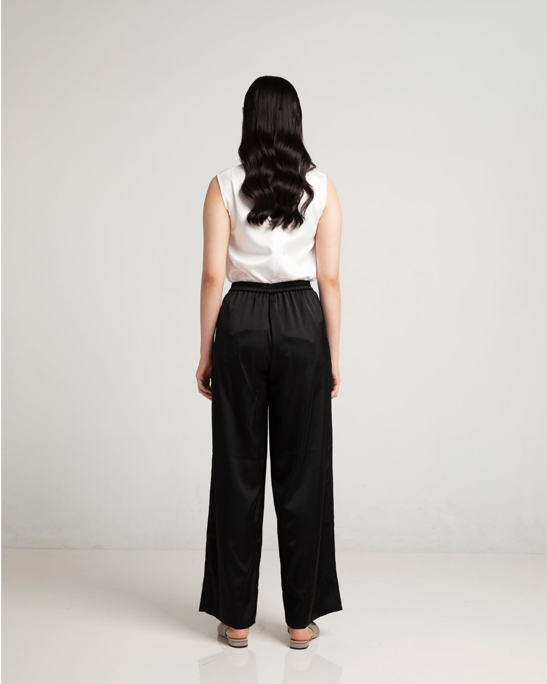 Silk Pants Black