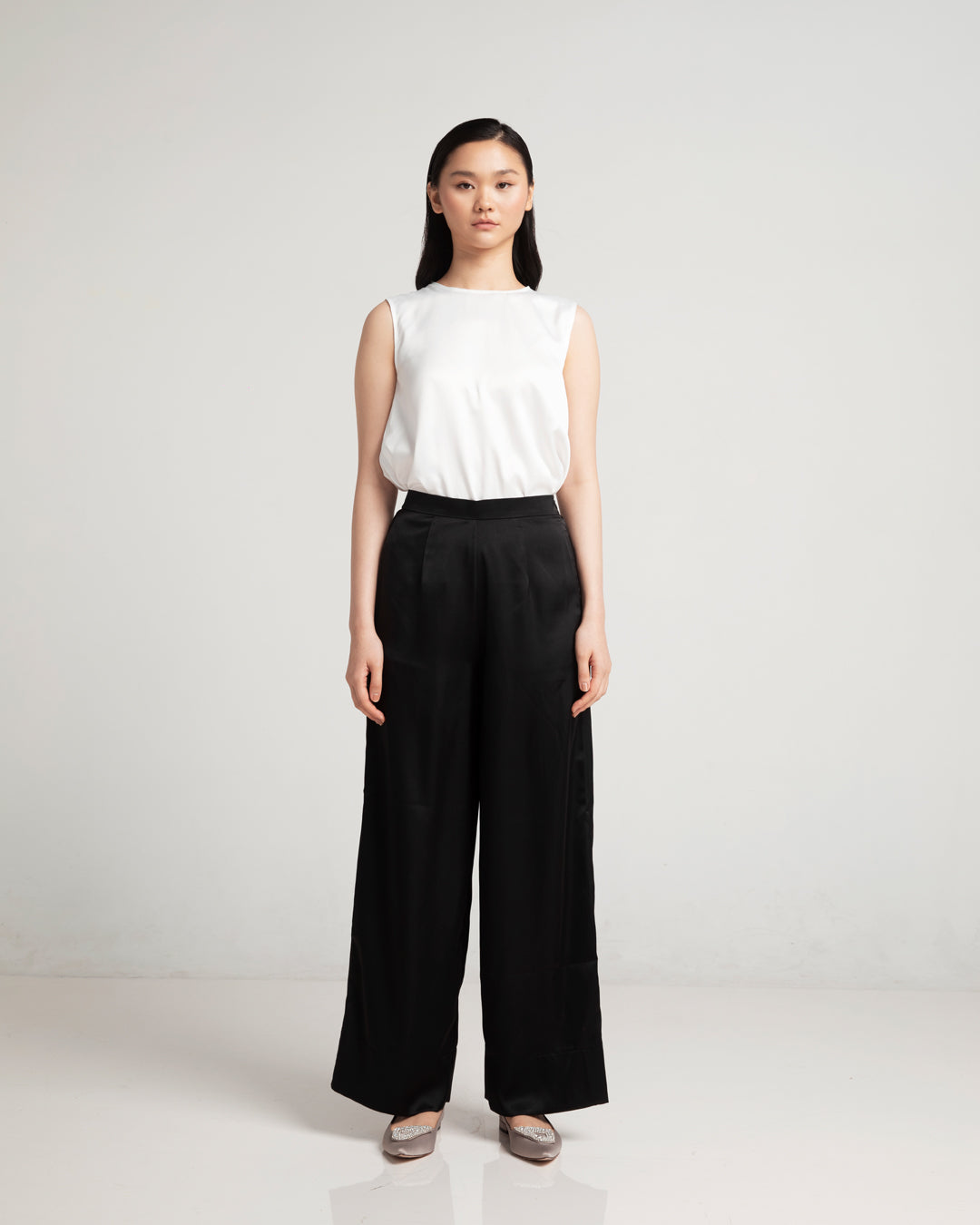 Silk Pants Black