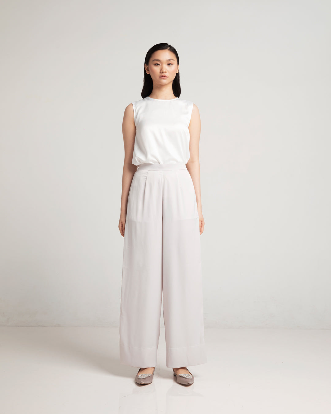 Silk Pants Grey