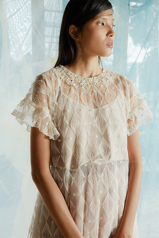 Tekat Dress No. 4 in Creme