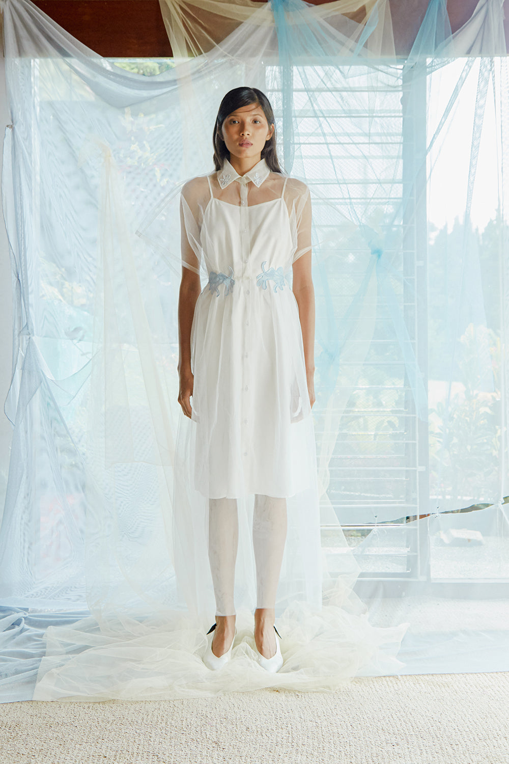 Tekat Dress No. 7 in White