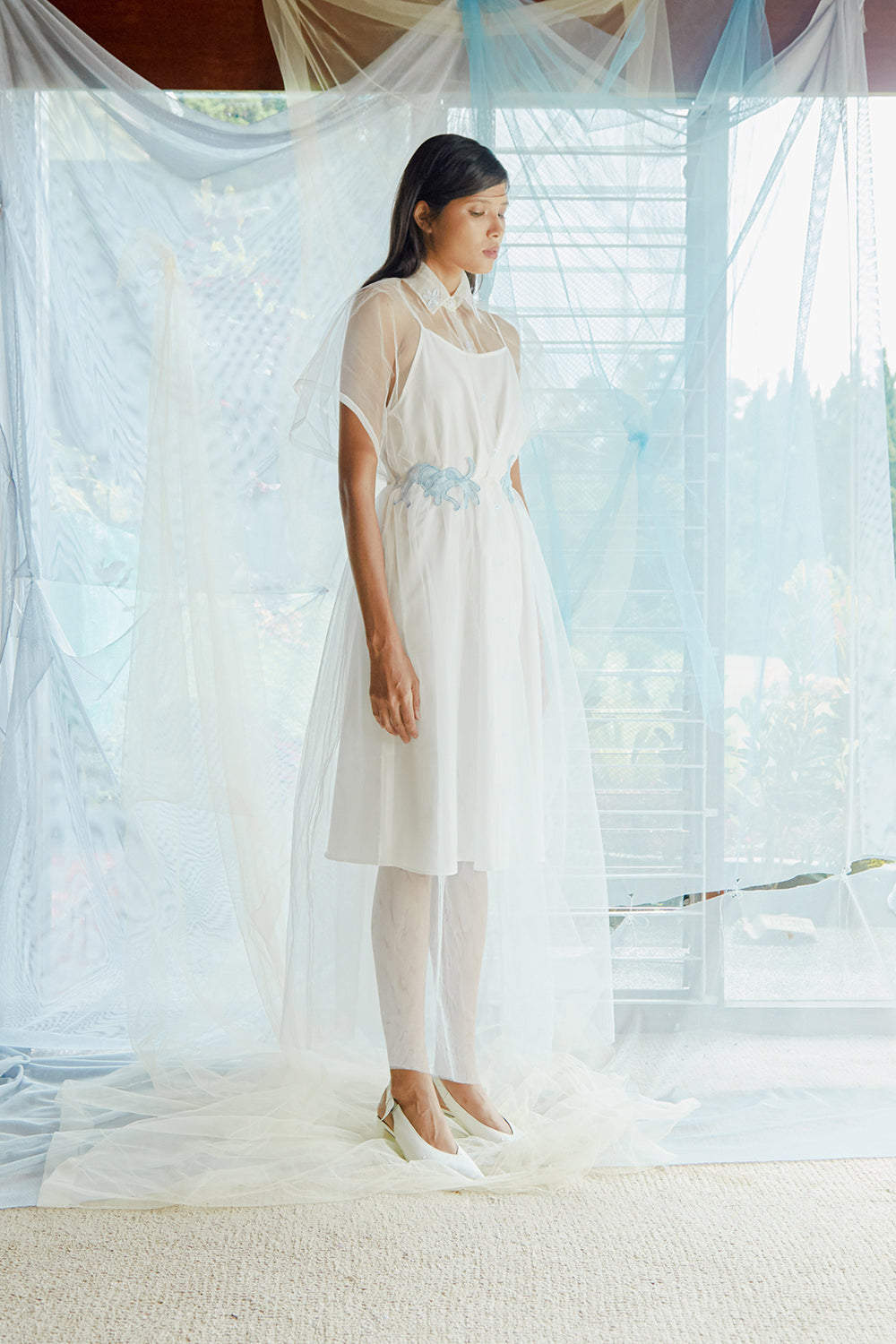 Tekat Dress No. 7 in White
