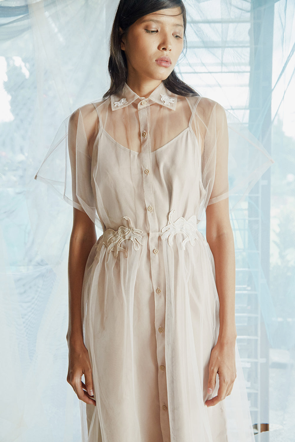 Tekat Dress No. 7 in Creme