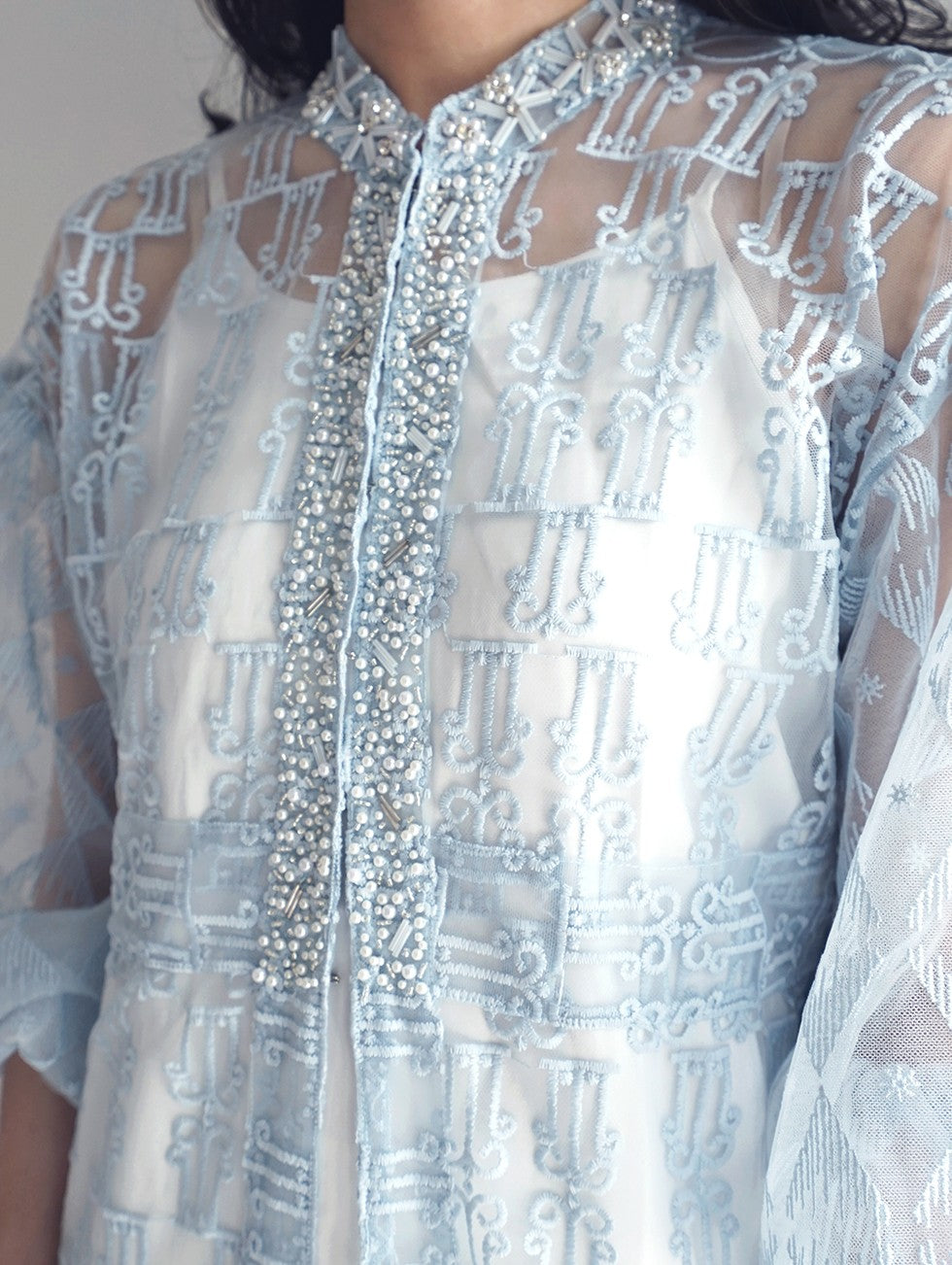 SENSES x Love and Flair : Blue Pohon Hayat Long Dress