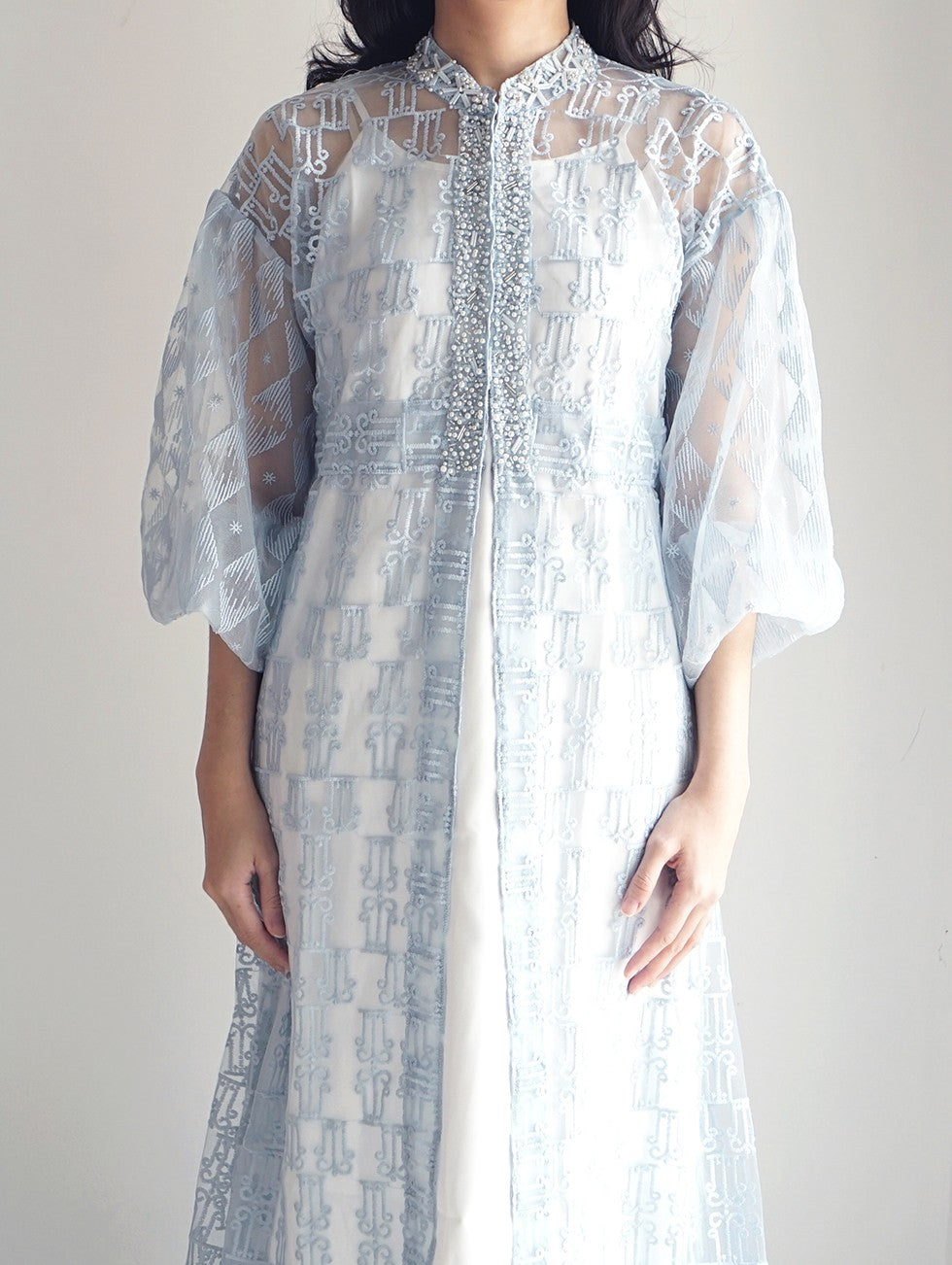 SENSES x Love and Flair : Blue Pohon Hayat Long Dress