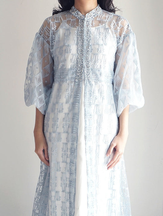SENSES x Love and Flair : Blue Pohon Hayat Long Dress